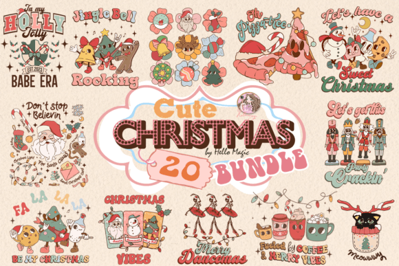 Download Retro Christmas Sublimation Bundle - Christmas sublimation Collection