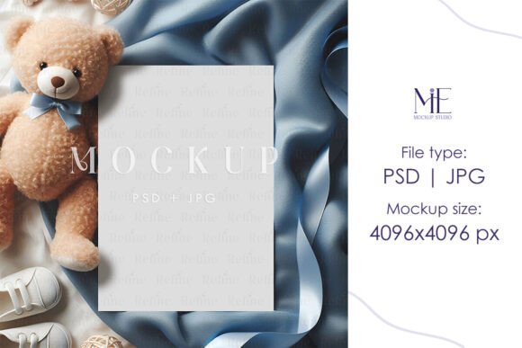 Download Baby Shower Invitation Card Mockup PSD - Shower Collection